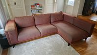 IKEA Nockeby soffa med schäslong 