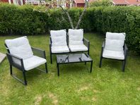 Loungeset med dynor