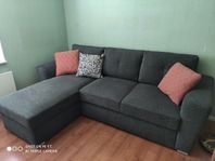 Bäddsoffa med schäslong från Jysk
