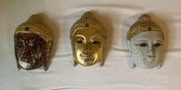 Buddhamasker i trä