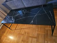 soffbord marmor/härdat glas