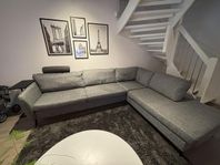 County-soffa med divan