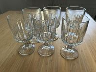 6 vinglas Libbey från Duratuff