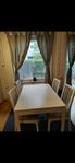 IKEA Ekedalen bord + 4 stolar