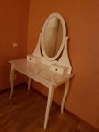 Toalettbord med spegel, vit, 100x50 cm, Hemnes från IKEA