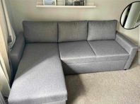 Gray corner soffa 