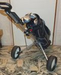 Golfset, Retro Adidas bag och vagn