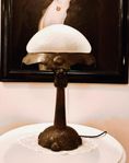Art Nouveau bordslampa i koppar 1800/1900-tal