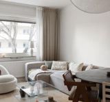 Grand 3-Sitssoffa Divan Vänster Minetyg, Sandshell Beige