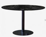 Matbord 'Marbleous' Runt 120cm - Svart