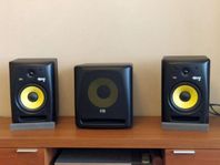 Studio Monitorer KRK Rokit RP8 G2 & S10 Subwoofer
