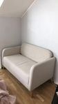 2-sits beige soffa