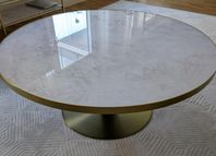 soffbord guld marmor