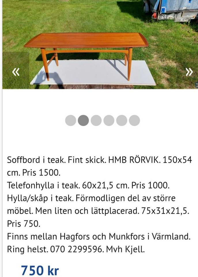 Diverse teakmöbler. 60-tals ...