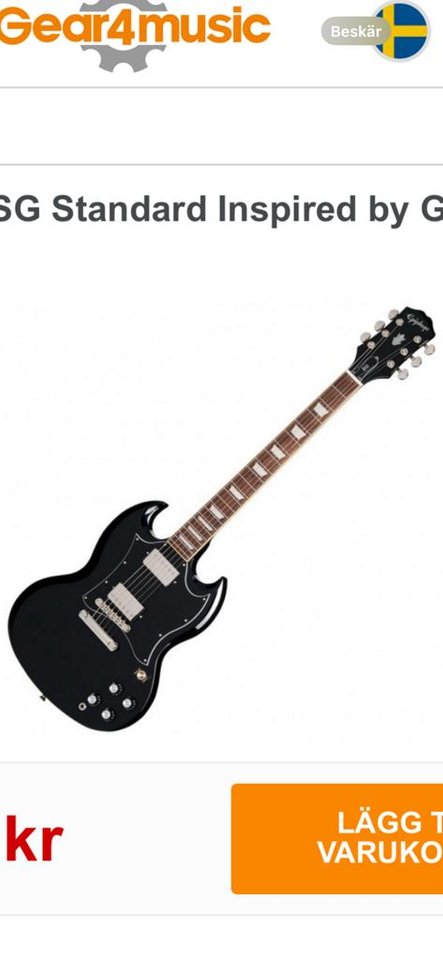 Epiphone SG Standard Inspired...