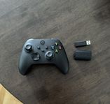 XBOX Kontroll med PC USB reciever och officiella batteri