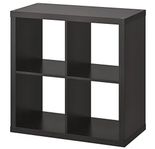 Svart/Brun KALLAX hylla IKEA