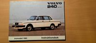 Instruktionsbok Volvo 240.