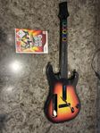 Guitar Hero Wii gitarr + Guitar Hero World Tour