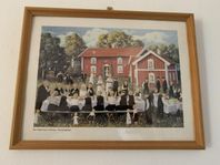 Tavla BERT HÅGE HÄVERÖ, Offsettryck, 1900-talets