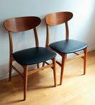 2 st teakstolar "Boel", Ikea 60-tal 