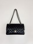 Chanel Klassisk Medium Double Flap – Svart Lammnappa