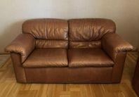 Soffor 2 + 3 sits Analinskinn/läder