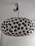Oval lampskärm i bomull Afroart