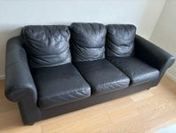 skinnsoffa 3 sits