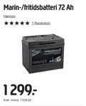 Fritidsbatteri båtbatteri