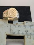 Ringar för män i 18 k guldplätering