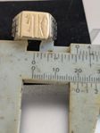 Ring för herrar med 18 k guldplätering