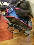 chariot cougar 2, tvåsitsig, inkl löpkit, cykelkit. nyskic