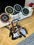 PS4/PS5 Rock Band 4 Wireless Trum Set och Gitarr