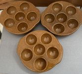 3 SNIGELSKÅLAR, MADE IN FRANCE