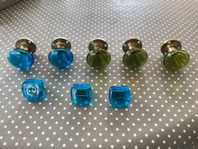 Skåp/dörrknoppar i glas