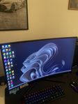 MSI skärm 165hz 1440p