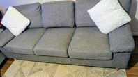 Soffa GEDVED 3-sits grå Från Jysk