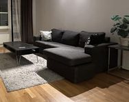 Soffa med divan / liggdel