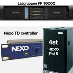 Nexo Ps15, Labgruppen FP 10000q, Nexo processor, 2x18 subbar