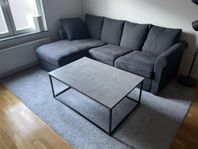 3-sits Grönlid Soffa inklusive Soffbord och Matta