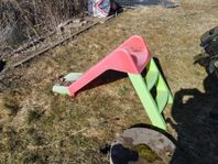 Liten plast-rutschkana