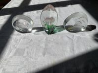GLASSKULPTURER 3 st