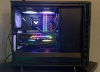 Vattenkyld Speldator i5-12600KF, RTX 2080, 16GB, SSD + 3TB