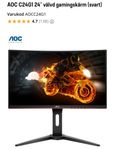 AOC 24” 144hz Curved gamingskärm 
