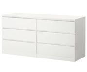 IKEA byrå MALM 160x78cm med glasskiva