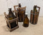 Stora bryggeriflaskor med kaggar - fin heminredning?