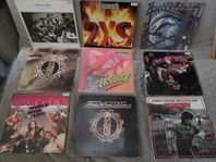 Lp skivor hårdrock, rock, Punk 27 st