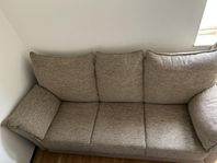 Beige 3-sits soffa