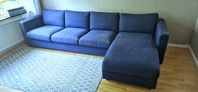 4-sitssoffa, med schäslong. IKEA VIMLE